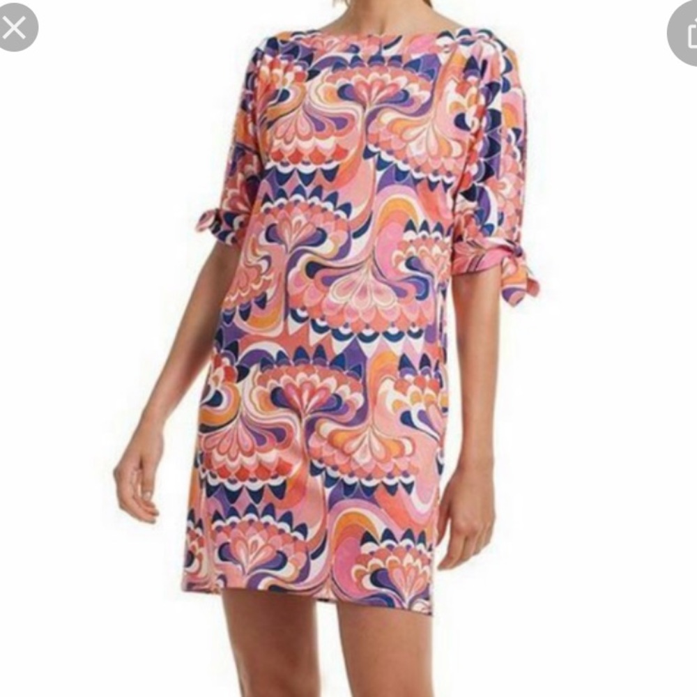 Trina Turk Fusion Coral Stretch Dress